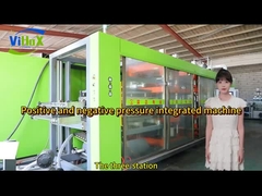 Máquina integrada de três estações de pressão positiva e negativa