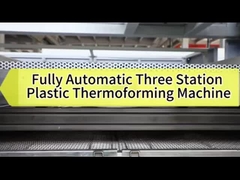 Máquina de termoformagem totalmente automática de três estações