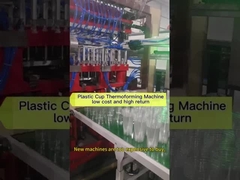Máquina de fabricação de copos de plástico totalmente automática