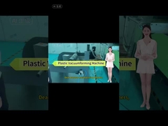 Máquina de fabricação de bandejas de plástico totalmente automatizada utilizada