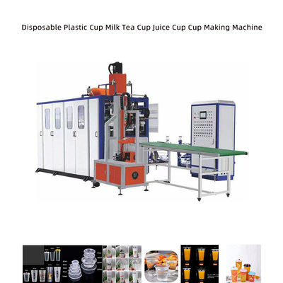 Máquina de termoformagem de copos de controle PLC para material PE PET PVC