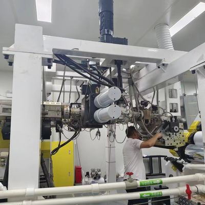 Extrusora de plástico PET de alta velocidade usada com acionamento de velocidade variável