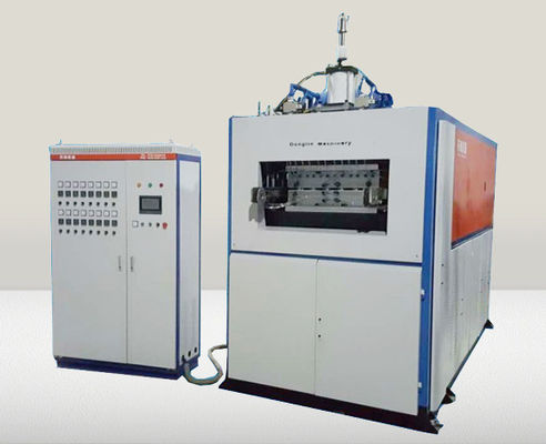 Máquina de termoformagem de plástico a vácuo PLC para materiais degradáveis Profundidade máxima de formação 180 mm