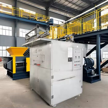 Sistema de controlo de botões Máquina de trituração de plástico de aço inoxidável para trituração e reciclagem
