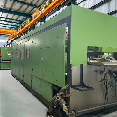 Máquina de termoformagem de plástico de moldagem de alta velocidade Máquina integrada de três estações de pressão positiva e negativa