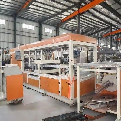 Máquina de termoformagem de plástico totalmente automática de 120 kW de potência com profundidade máxima de 120 mm
