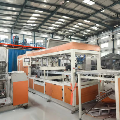 Máquina de moldagem a vácuo de plástico de 15000 kg com área de moldagem máxima de 650*710 mm