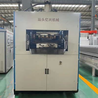 Máquina de termoformagem de plástico de 8000 kg para grandes copos descartáveis com área de 750*430 mm