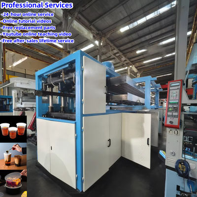 Máquina de termoformagem de plástico PP/PS de aquecimento elétrico para fabricação de copos de sorvete de Natal