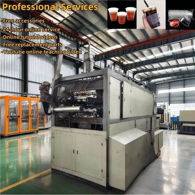 Máquina de fabricação de tigelas de plástico de precisão Máquina de termoformagem de plástico de alta automação