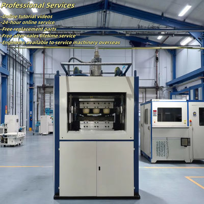 Máquina de fabricação de copos Pp totalmente automática usada Sistema de controlo PLC com refrigeração por água