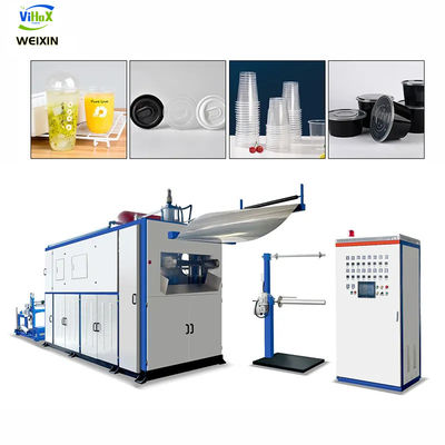 Máquina de termoformagem totalmente automática de grandes dimensões para materiais de PS e PET