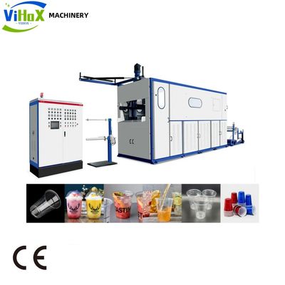 11KW Potência de aquecimento Máquina de fabricação de copos de plástico descartáveis totalmente automática com serviço pós-venda gratuito ao longo da vida