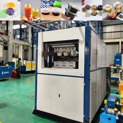 Máquina automática de fabricação de copos de plástico de alta velocidade usada Consumo de gás 4200-5000L/min Serviço pós-venda gratuito