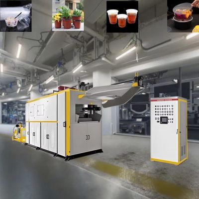 Máquina de termoformagem de copos de plástico de alta velocidade Máquina de fabricação de vidro de plástico descartável