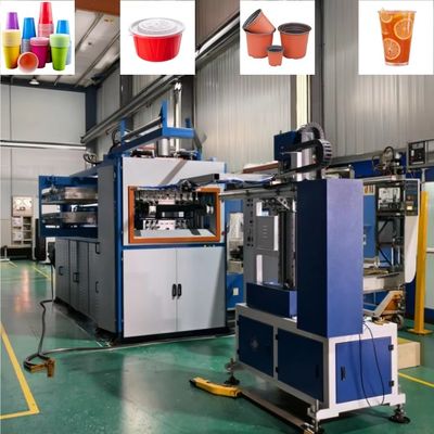 Máquina de fabricação de copos de plástico de alta velocidade