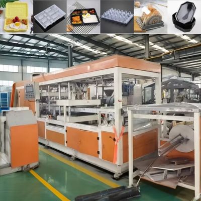 Máquina de termoformagem totalmente automática de três estações