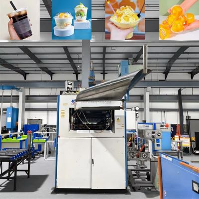 Máquina de fabricação de placas e copos descartáveis totalmente automática
