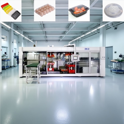 Máquina de fabricação de bandejas de ovos de plástico controlada por PLC