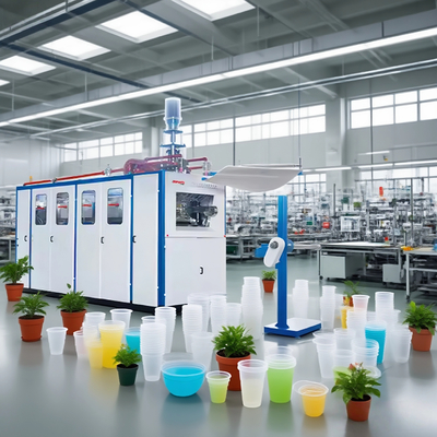 Máquina de Termoformagem de Plástico PLC para Marmitas e Tigelas