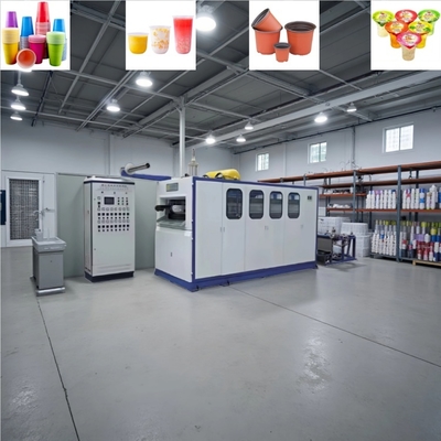 Máquina de Termoformagem de Plástico PLC 4100x1500x2200mm para Copos e Recipientes